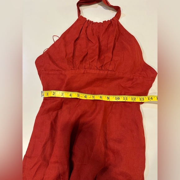 Banana Republic Elegant Red Halter Maxi Dress Size 0 - Picture 5 of 5